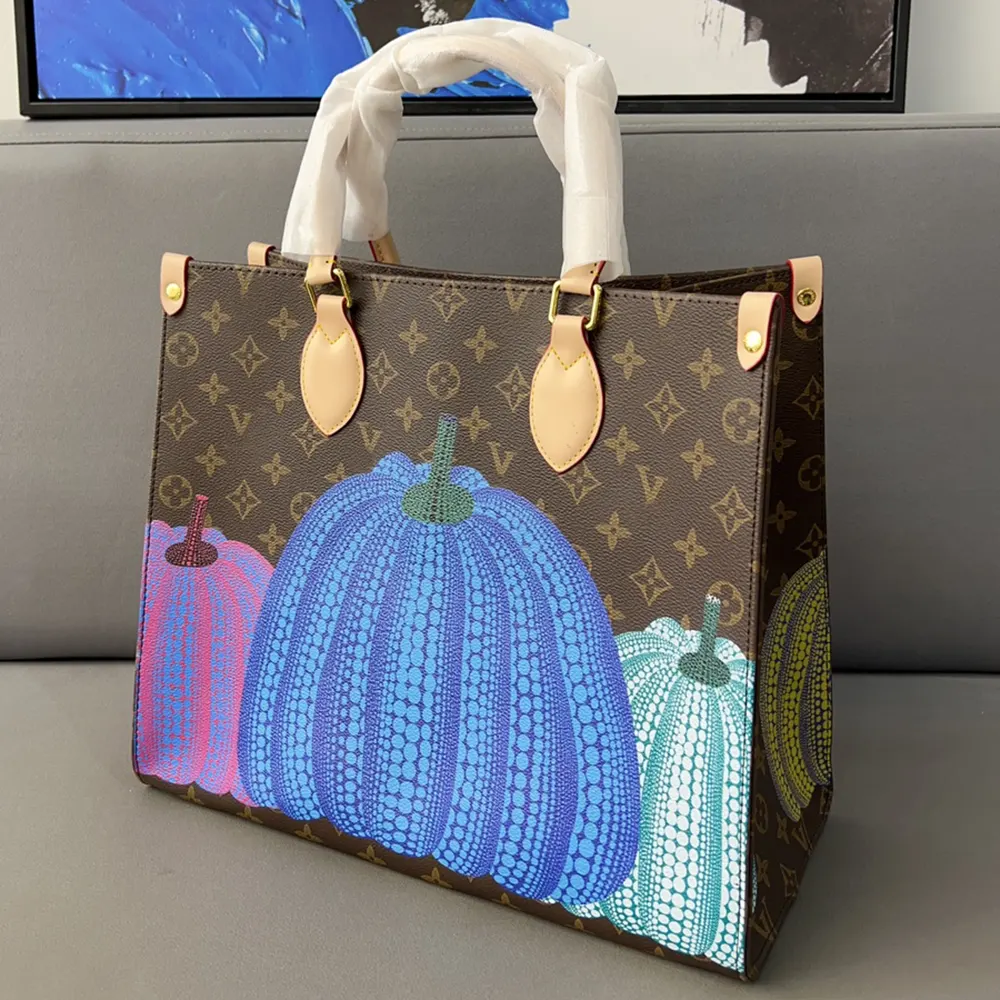 L family pumpkin tote bag handbag briefcase